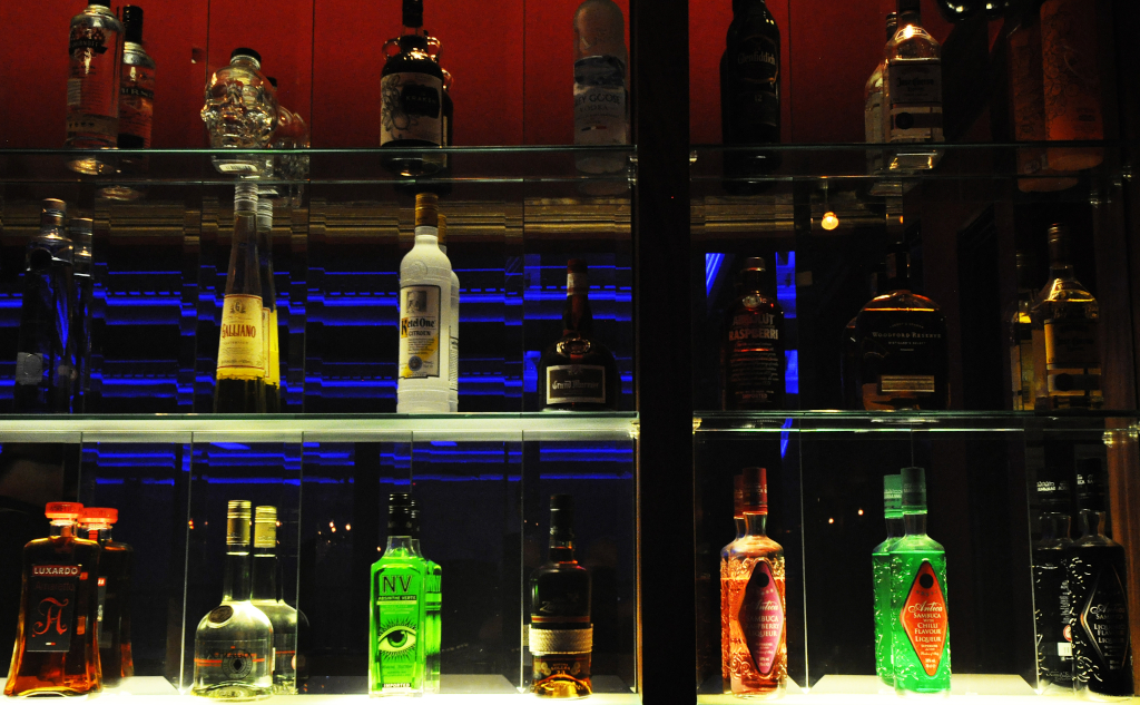 Bottles at The Balcony Bar